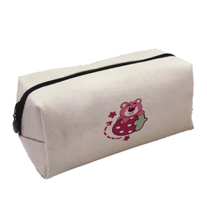 Trousse à crayons 20x10x10cm en tissu avec fermeture éclair, design original pour écoles et bureaux - Product Image 3