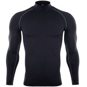 Long Sleeve Men's Rash Guard <b>Compression</b> <b>Shirts</b> Custom Quick Dry Breathable Eco-Friendly Spandex/Polyester Gym BJJ MMA OEM - Product Image 5