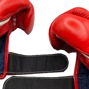 Gants de boxe professionnels personnalisés haute qualité en cuir véritable/cuir artificiel logo personnalisé formation 6oz 8oz conception gagnante - Product Image 6