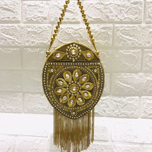 Bolsos de mano de metal hechos a mano de diseñador de noche para damas Elegantes embragues de mujer hechos a mano - Product Image 1