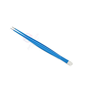 Pinzas Quirúrgicas de Tejido de Acero Inoxidable de Alta Precisión de 15 cm, Pinzas Debakey Atraumáticas con Mango Azul Reutilizables para Sujeción - Product Image 1