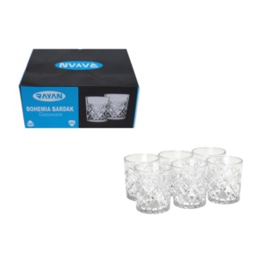 Pohár üveg Whisky 210ml 6 darabos - Product Image 1