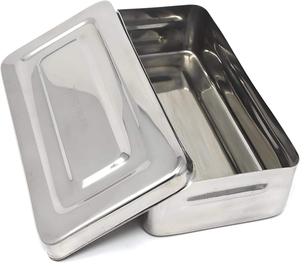 Juego de instrumentos de cirugía menor básica de calidad superior QNQ, caja de acero inoxidable, tijeras, fórceps, Kit de soporte de aguja, Kit quirúrgico - Product Image 6