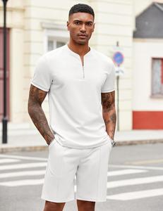 Custom Logo Summer <b>Men's</b> Soccer Training Jogger <b>Shorts</b> Set 2-Piece Eco-Friendly T-shirt and <b>Shorts</b> Suit Breathable Design - Product Image 2