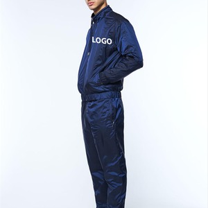 OEM/ODM Custom Logo Blank Two Piece Nylon Track Suit 2 Piece Set Solid Color Jogging Windbreaker <b>Polyester</b> <b>Tracksuit</b> For Autumn - Product Image 4