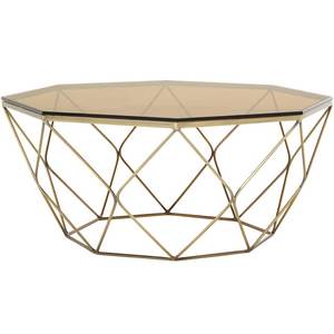 Luxury Urban Living Contemporary Aluminium and Metal Coffee Table with Architectural Detailing for Home and <b>Office</b> Use - Product Image 1
