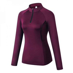 OEM Chemise de compression coupe-vent à couche de base thermique pour femmes, manches longues, séchage rapide, haut de fitness, vêtements de course à pied par temps froid - Product Image 2