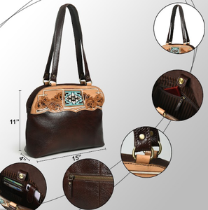 Pelo de piel de vaca real en cuero Capacidad Bolso de diseñador Bolsos de hombro para mujer con material y diseño de alta calidad - Product Image 4