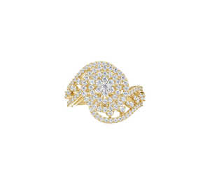 Bague en diamant de laboratoire taille Rouda, certifiée IGI, tendance, pour mariage, anniversaire, fiançailles, cadeau, or massif 18 carats - Product Image 3