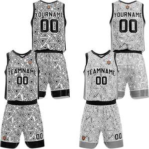 Uniformes de basket-ball réversibles personnalisés, maillot et shorts de basket-ball par sublimation personnalisés, tailles quantité minimale de commande bas pour adultes et jeunes - Product Image 3