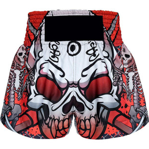 Pantalones cortos totalmente personalizados de talla grande para kick boxing y muay thai con logotipo propio Impresión digital hecha a medida para uso en artes marciales - Product Image 3