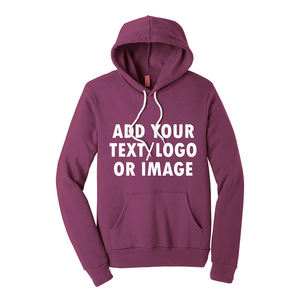 Sudaderas con capucha de algodón 100% de alta calidad para hombre, forro polar cálido de invierno con bordado de impresión personalizado, capucha sólida teñida lisa - Product Image 4