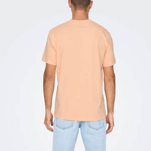 T-shirt léger en trois mélanges pour hommes Pêche - Product Image 6