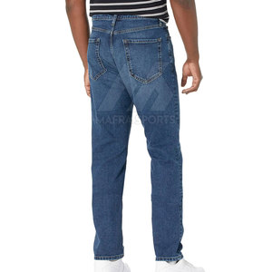 Jeans coupe droite pour hommes sur mesure Offre Spéciale 100% pantalons décontractés respirants en coton - Product Image 2