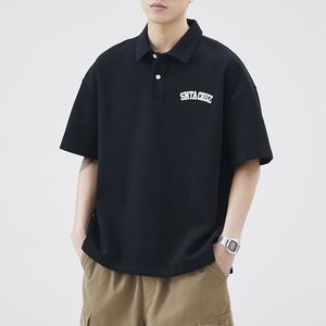 Men's Heavyweight Power Polo-Summer Casual <b>Half</b>-<b>Sleeve</b> T-<b>Shirt</b> American Loose Fit Plus Size Men's Polo <b>Shirts</b> - Product Image 4