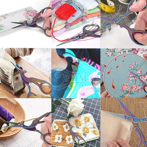 Tijeras ligeras de cigüeña para bordar para punto de cruz y trabajo de tela Tijeras de cigüeña para bordar - Product Image 4