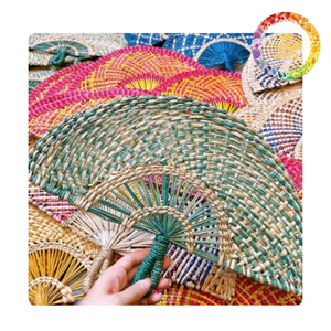 Artesanía Seagrass ventilador de mano de la fábrica de Vietnam | Suministro a granel - Product Image 2