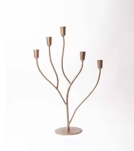 Vente chaude Bougeoir en métal de concepteur attaché Accent de décoration de maison moderne unique | Bougeoir en métal élégant les plus exigeants - Product Image 1