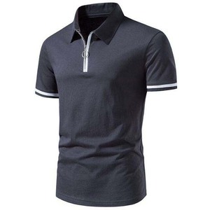 Jersey ligero de media cremallera para hombre, polos de Golf, camisas deportivas de Golf de manga corta con cremallera activa, camisas deportivas de algodón de secado rápido para primavera - Product Image 5