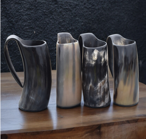 Taza de Cuerno de Búfalo para Beber Cerveza, Taza de Café Tallada, Directo de Fábrica, Artesanía de Alta Calidad, Taza Vikinga - Product Image 1