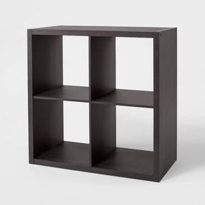 Prezzo di fabbrica in bianco e nero 4 cubo organizzatore di stoccaggio libreria in legno - Product Image 6