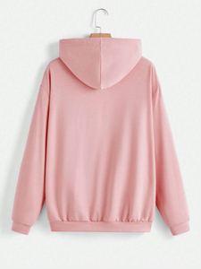 Sudadera con cremallera unisex de alta calidad con diseño de diamantes de imitación Diseño de hombro caído Totalmente personalizable para hombres-Ropa de invierno - Product Image 3
