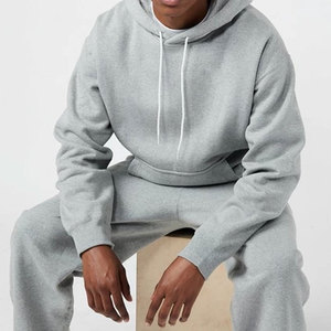 Sweat à capuche gris en molleton de coton pour homme, imprimé numériquement, personnalisé, style streetwear, broderie pakistanaise, idéal pour l'hiver – Meilleures ventes - Product Image 2