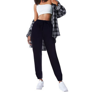 Wholesale Custom Cotton <b>Fleece</b> Sweatpants Ladies Soft Warm Streetwear <b>Joggers</b> - Product Image 1