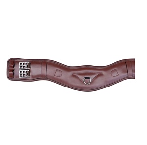 Premium de haute qualité couleur marron rembourré anatomique SS matériel équipé en cuir Dressage circonférence fabricants indiens vente chaude - Product Image 3