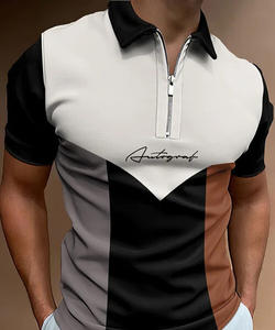Camisa de Golf para Hombre de Alta Calidad, Diseño Personalizado, Transpirable, Poliéster/Algodón, con Logotipo Bordado, Manga Corta, Casual - Product Image 2