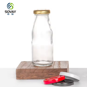 Bán buôn <span class=keywords><strong>100ml</strong></span> 200ml 250ml 500ml 1000ml thủy tinh trong suốt chai nước giải khát chai sữa Chai thủy tinh - Product Image 4