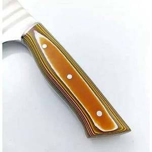 มีดเชฟสแตนเลสทำมือ Burraq แบบอเนกประสงค์ ด้ามไม้ คุณภาพ DIY รับผลิตแบบ OEM/ODM ขนาด 10 นิ้ว หนา 2 มม. - Product Image 3