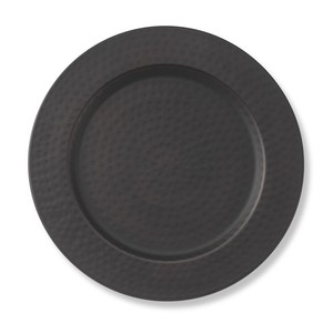 Assiette de présentation ronde en métal martelé gris mat moderne, style nordique, décoration de table de mariage, logo personnalisé, sous-assiette pour événements en gros - Product Image 1