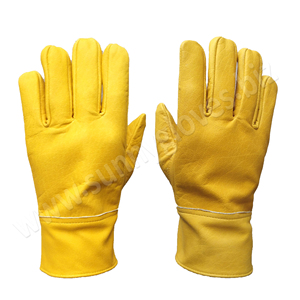Wholesale High Quality Cow Hide Leather Fabric Liner Work <b>Gloves</b> <b>Driver</b> <b>Gloves</b> - Product Image 4