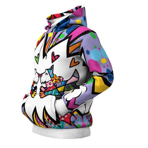 Sweat à capuche 100 % polyester à sublimation, coupe classique, style streetwear automne, écologique, couleur personnalisable, qualité supérieure PK - Product Image 2