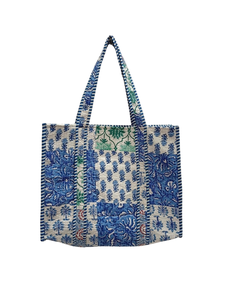 Bolso de mano Premium de lujo con estampado floral Hecho EN LA India Fabricante indio Exportador Colección de verano Forro de lona exterior de cuero - Product Image 5