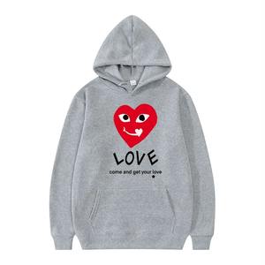 Automne hiver printemps respirant sweat à capuche hommes femmes quotidien polyvalent décontracté coeur lettre imprimer 2024 à la mode élégant - Product Image 1