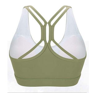 Meilleure vente soutien-gorge de sport pour femmes qualité Pro tarif de gros prix raisonnable respirant avant soutien élevé col en U sans manches mince - Product Image 6