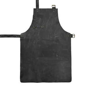 Factory Price Leather <b>Apron</b> Durable <b>Kitchen</b> <b>Aprons</b> Welding Work Wear Fire Resistant Adjustable Customized Cowhide Leather <b>Apron</b> - Product Image 4