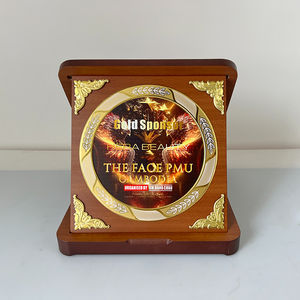 Placas de Madera Personalizables con Corona Dorada al por Mayor, Premios, Opción Roja, Tamaños Personalizados, Logotipos, Caja de Madera - Alta Calidad - Product Image 3