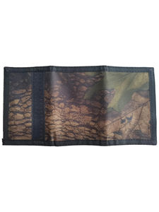 Cartera Unisex Oxford Trifold con Diseño de Hojas Marrones Otoñales y Patrón de Lazo, Portátil - Product Image 2