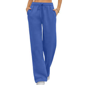 Pantalons de survêtement évasés tendance à la vente chaude pour femmes, tissu de haute qualité, matière douce texturée, pantalons de survêtement évasés pour femmes - Product Image 4