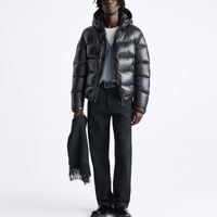 Veste matelassée d'hiver de haute qualité pour homme, personnalisable, col montant, fermeture éclair, séchage rapide, respirante, coton/polyester