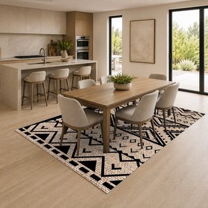 Tapis de salon en chenille antidérapant RUGS DEPOT LXDP-0885, motif designer or terre cuite, imprimé numériquement, lavable en machine, vente en gros - Product Image 4