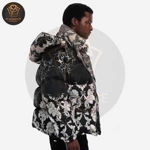 Chaqueta acolchada por sublimación impresa para hombre, logotipo personalizado, proveedor OEM, producto superventas, ropa de invierno transpirable, chaquetas acolchadas - Product Image 6