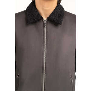 เสื้อแจ็คเก็ตแบบสวมใส่ได้สองด้าน สไตล์วินเทจลำลองสำหรับฤดูใบไม้ร่วง ผลิตจากโพลีเอสเตอร์ รุ่น MN-JKT-WS24-025 ขนาด XS ถึง XL กันน้ำ รับผลิตแบบ ODM - Product Image 2