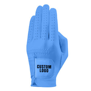 Guantes de golf para adultos de colores personalizados con logotipo personalizado Cabretta piel de oveja Palma de cuero suave Hombres Color Característica Material Tamaño de origen - Product Image 1