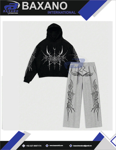 Survêtements pour hommes, sweat à capuche imprimé pour l'hiver, pantalon de jogging, ensemble de survêtement streetwear léger, coupe-vent, respirant - Product Image 6