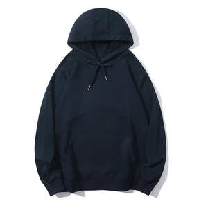 Sweat à capuche Streetwear vierge surdimensionné unisexe 400 500gsm sweat-shirt en éponge française sweats à capuche avec cordon de serrage - Product Image 5