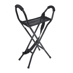 Canne de marche pliable en aluminium avec siège pour personnes âgées handicapées - Product Image 5